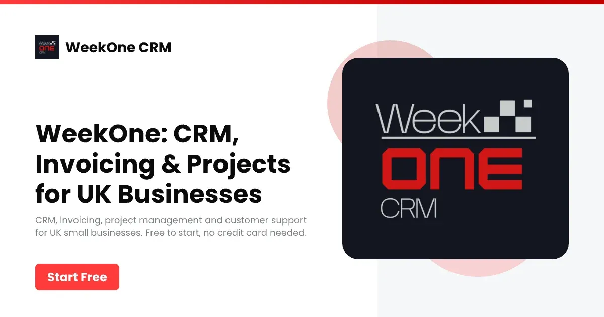 WeekOne website
